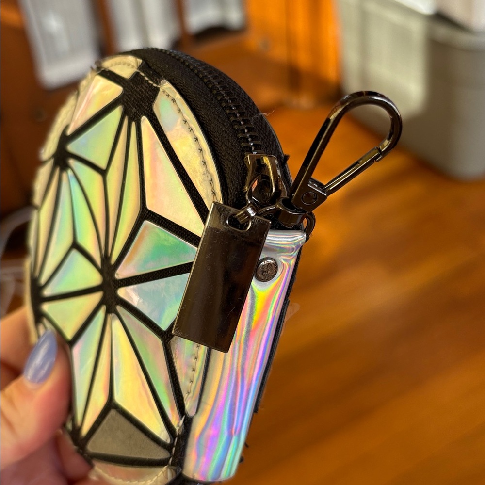 ‼️ SALE ‼️ Castle Co EPCOT Ball Geometric Holographic Coin Purse Wallet - Picture 8 of 8